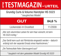 TESTMAGAZIN
11/2009
Test result: GOOD 